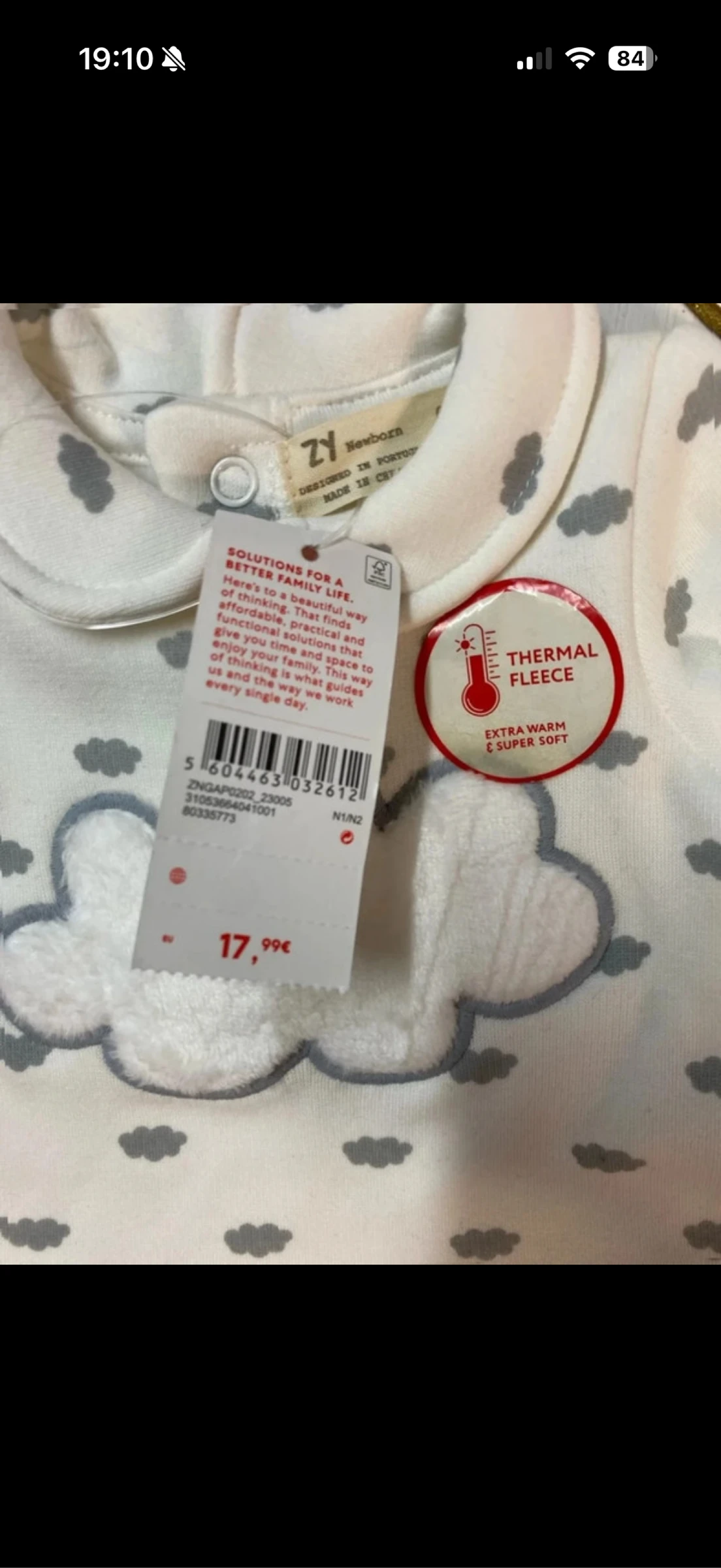 Sudadera bebé unisex (nueva) - talla 0 meses – photo 3